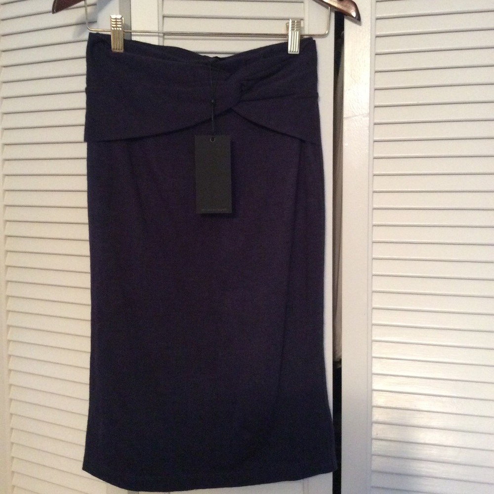 Kendall + Kylie Navy Knit Skirt-Size S